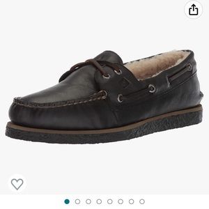 *NEW* SPERRY Men's A/A/O 2-Eye Black Winter Boat Shoe